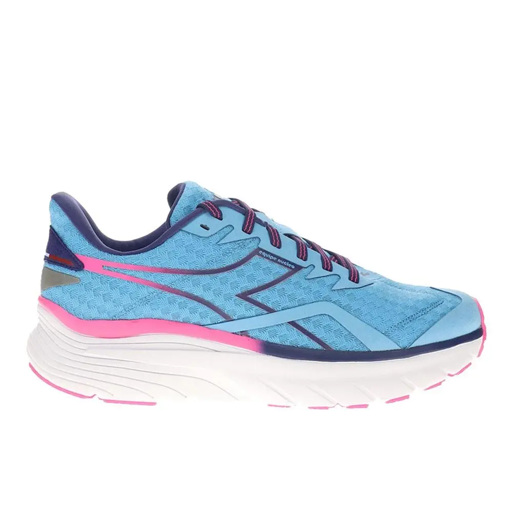 Diadora Equipe Nucleo Running Womens Blue Pink Sneakers Athletic Shoes 179095 - Blue, Pink