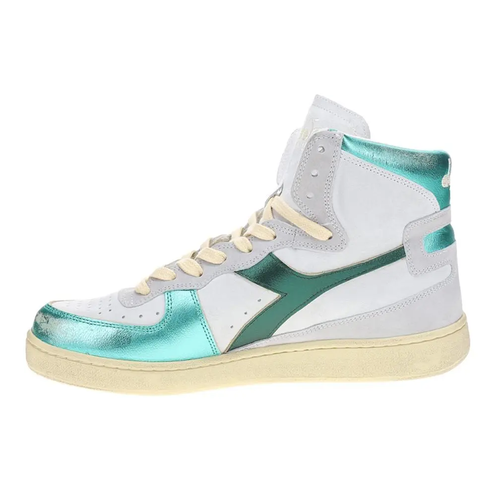 Diadora shoes - diadora Mi Basket Metal Pigskin Used High Top - 178889-70055 - Green 6