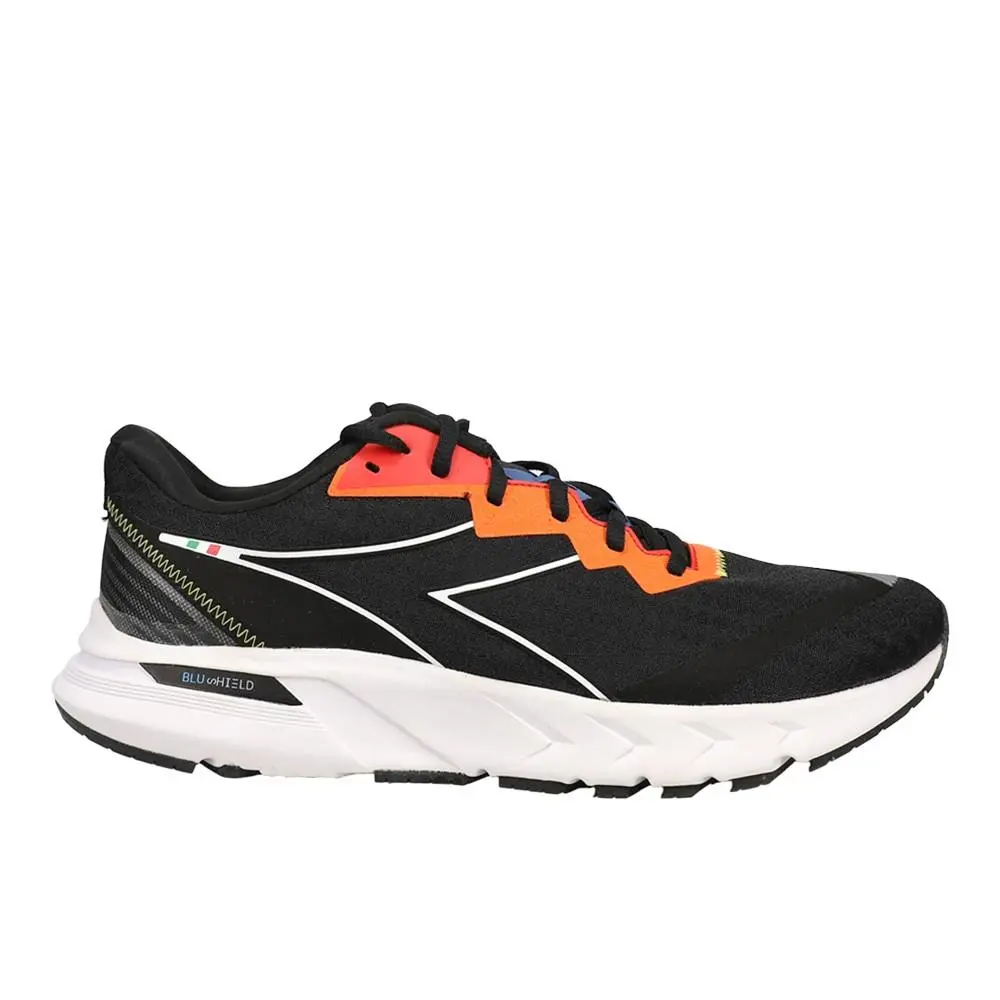 Diadora Mythos Blushield Volo 2 Running Mens Black Sneakers Athletic Shoes 1780