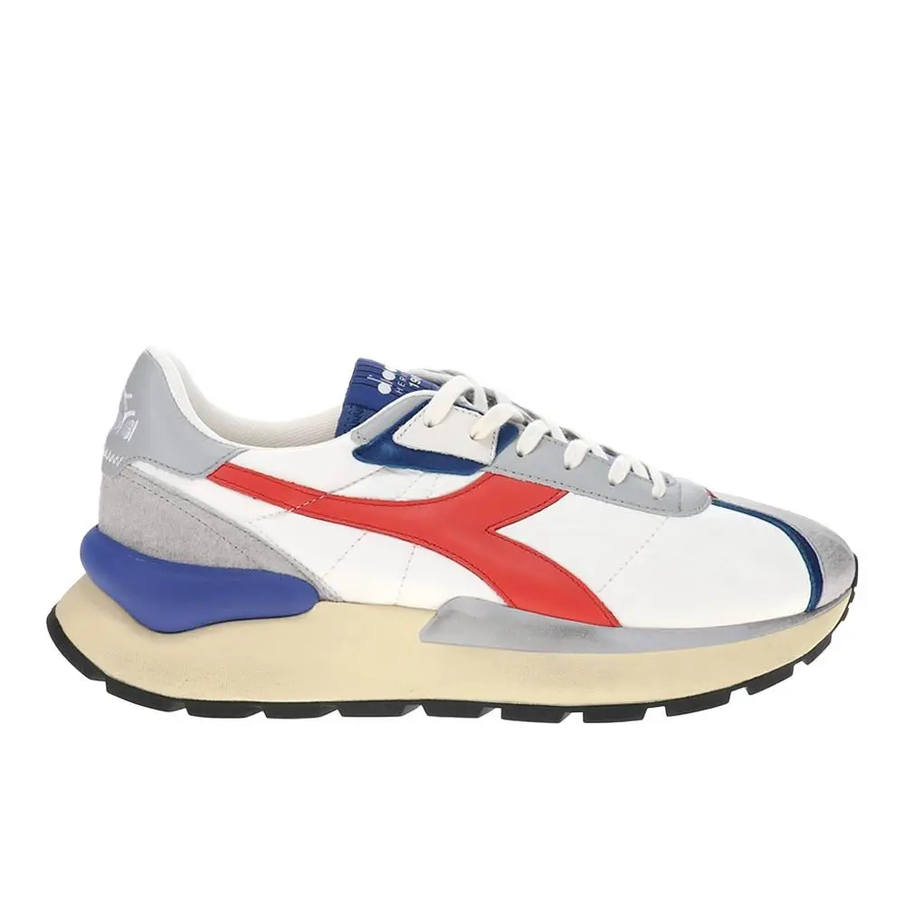 Diadora Mercury Elite Lace Up Mens White Sneakers Casual Shoes 180469-C4620