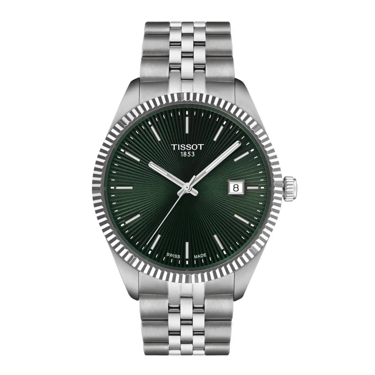 Ballade Green Dial Stainless Steel Men`s Watch T1564101109100 by Tissot