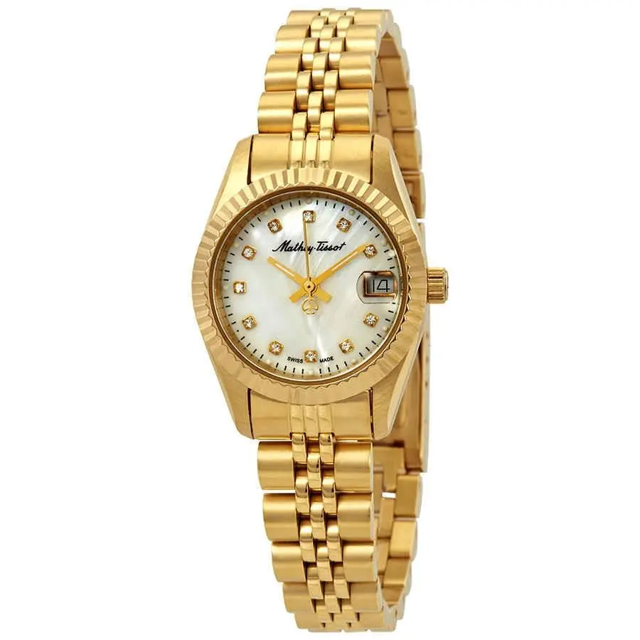 Mathey-tissot D710PI Mathey II Mop Dial 26 mm Women`s Watch