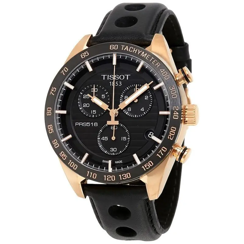Tissot Prs 516 Chronograph Black Dial Men`s Watch T100.417.36.051.00