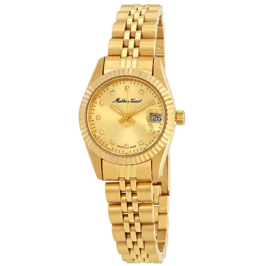 Mathey-tissot D710PDI Mathey II Gold Dial 26 mm Women`s Watch