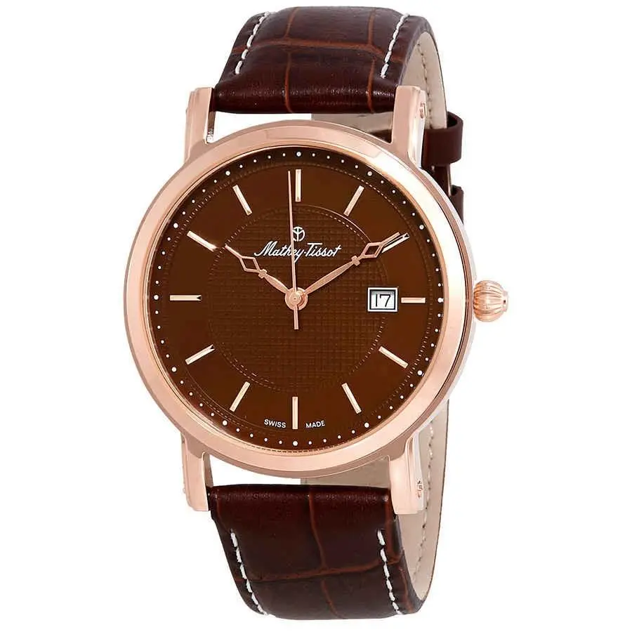 Mathey-tissot HB611251PM City Brown Dial 42 mm Men`s Watch