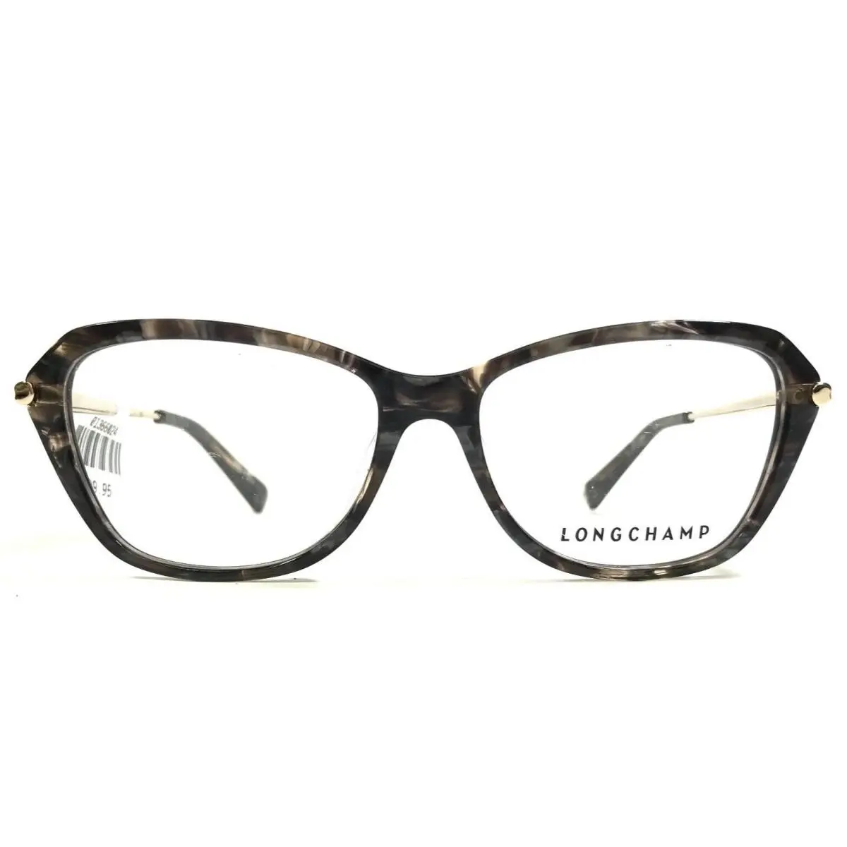 Longchamp Eyeglasses Frames LO2617 638 Tortoise Marble Gold Cat Eye 53-15-135