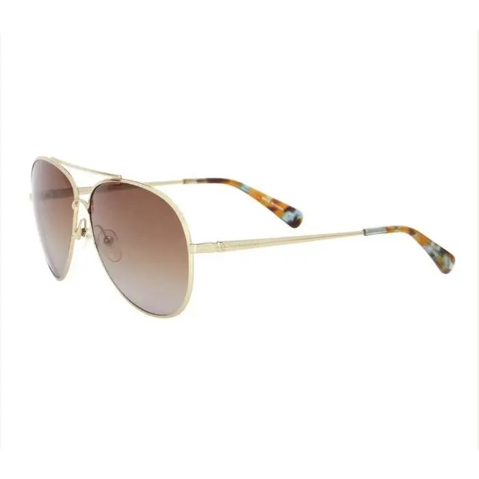 Sleek Refined Longchamp Women Sunglass LO104S-716 Gold with Multicolor Handles