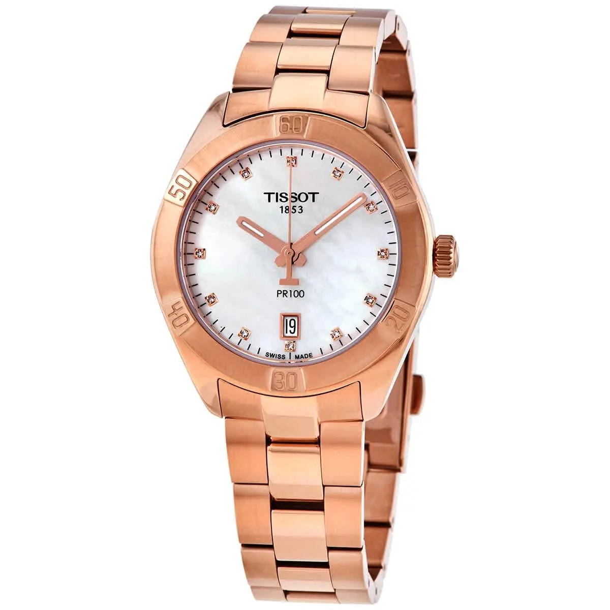 T-classic PR100 Quartz Diamond Mop Dial Ladies Watch T101.910.33.116.00 by Tissot