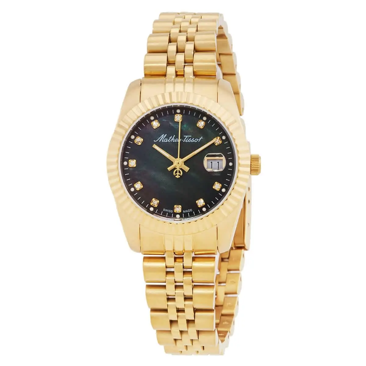 Mathey-tissot D910PN Mathy Iii Mop Black Dial 32 mm Women`s Watch