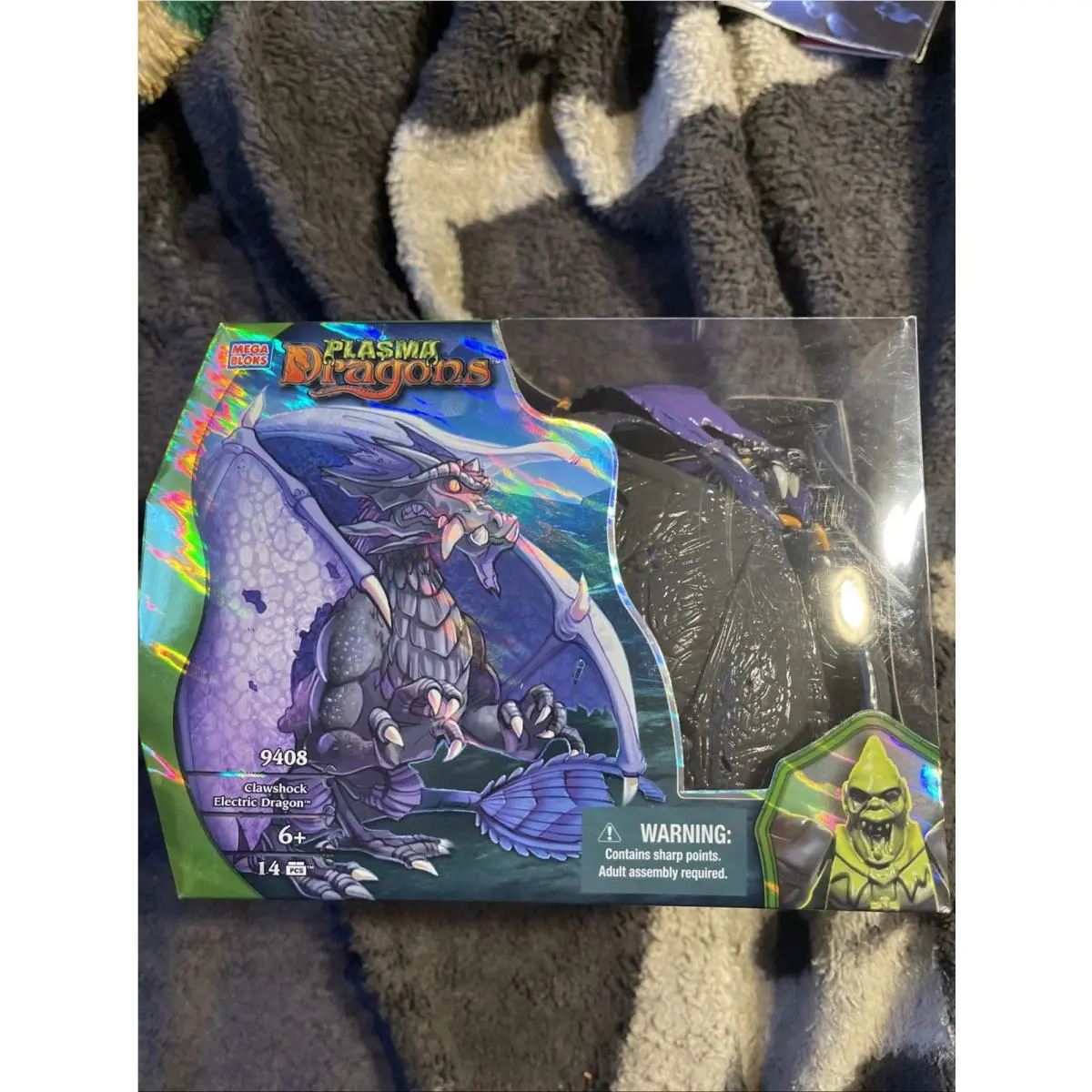 Mega Bloks Plasma Dragons Battlemorphs Clawshock Electric 9408 14 Pcs Set 2007