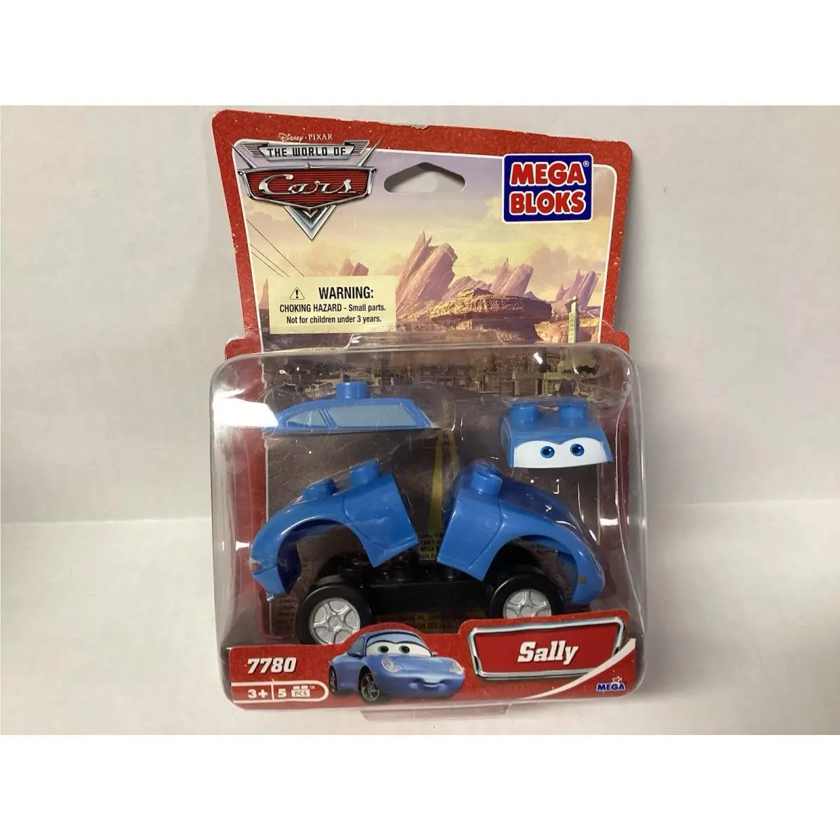 Mega Bloks Disney Pixar Cars Sally 7780 The World Of Cars 5 Piece Blue