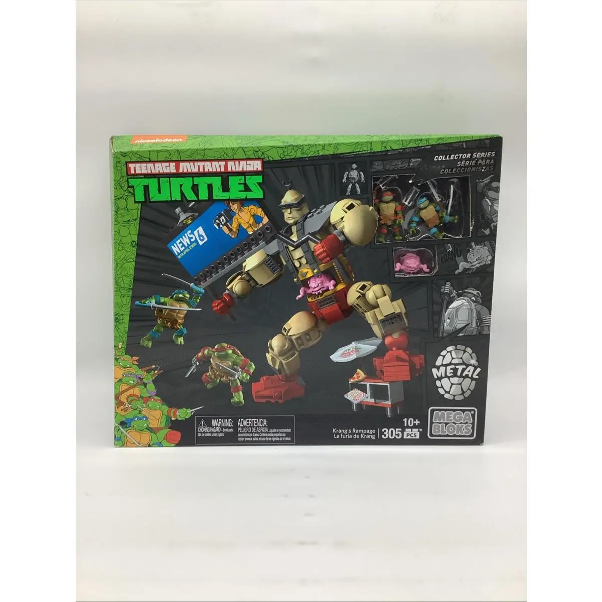 Tmnt Mega-bloks 2016 Krang`s Rampage 305 Piece