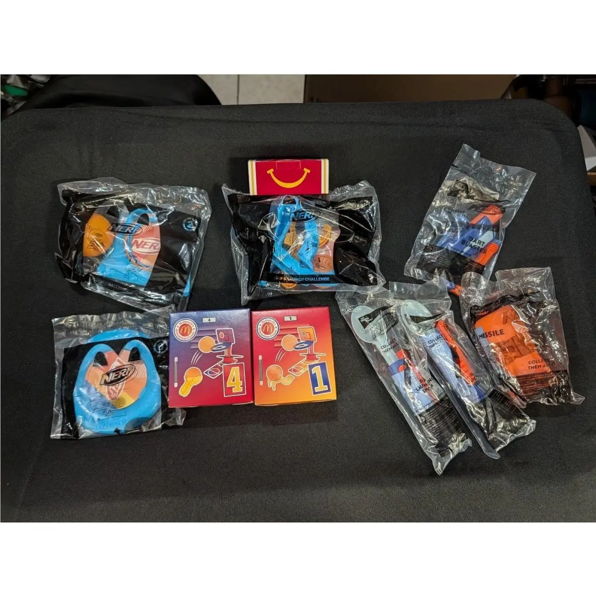 Nerf Loop Launch Challenge Mcdonald`s Toy Set - Complete in Package