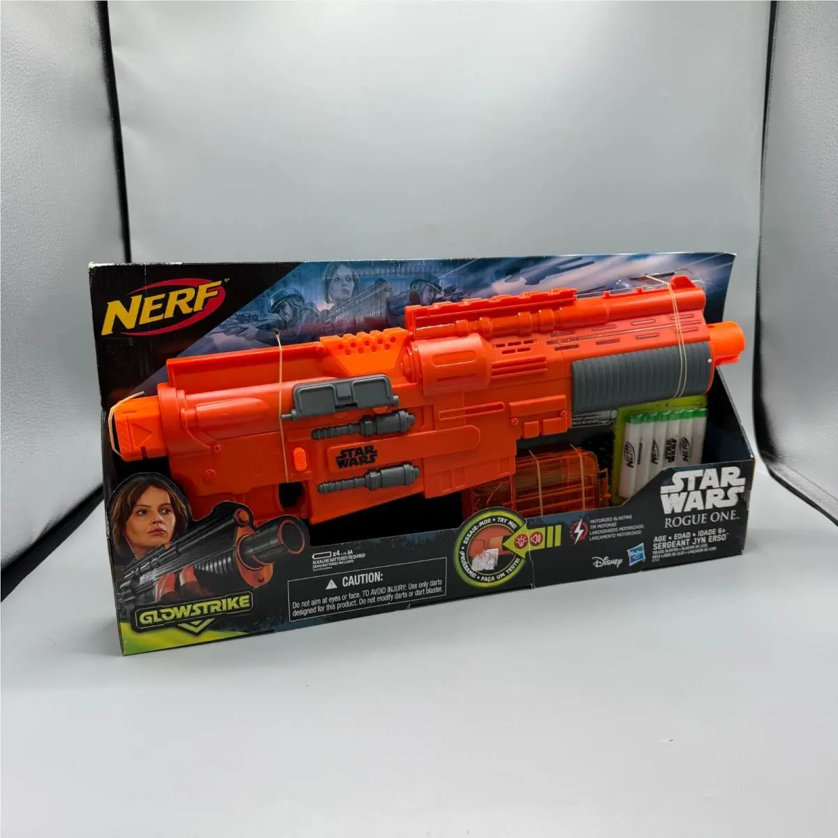 Nerf Glowstrike Sergeant Jyn Erso Deluxe Blaster Dart Gun Star Wars Rogue One