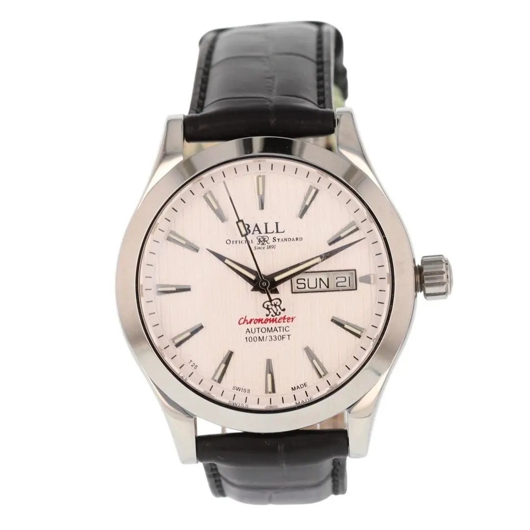 Ball Watch Co. Engineer II Chronometer Red Label White Dial Men`s Wristwatch