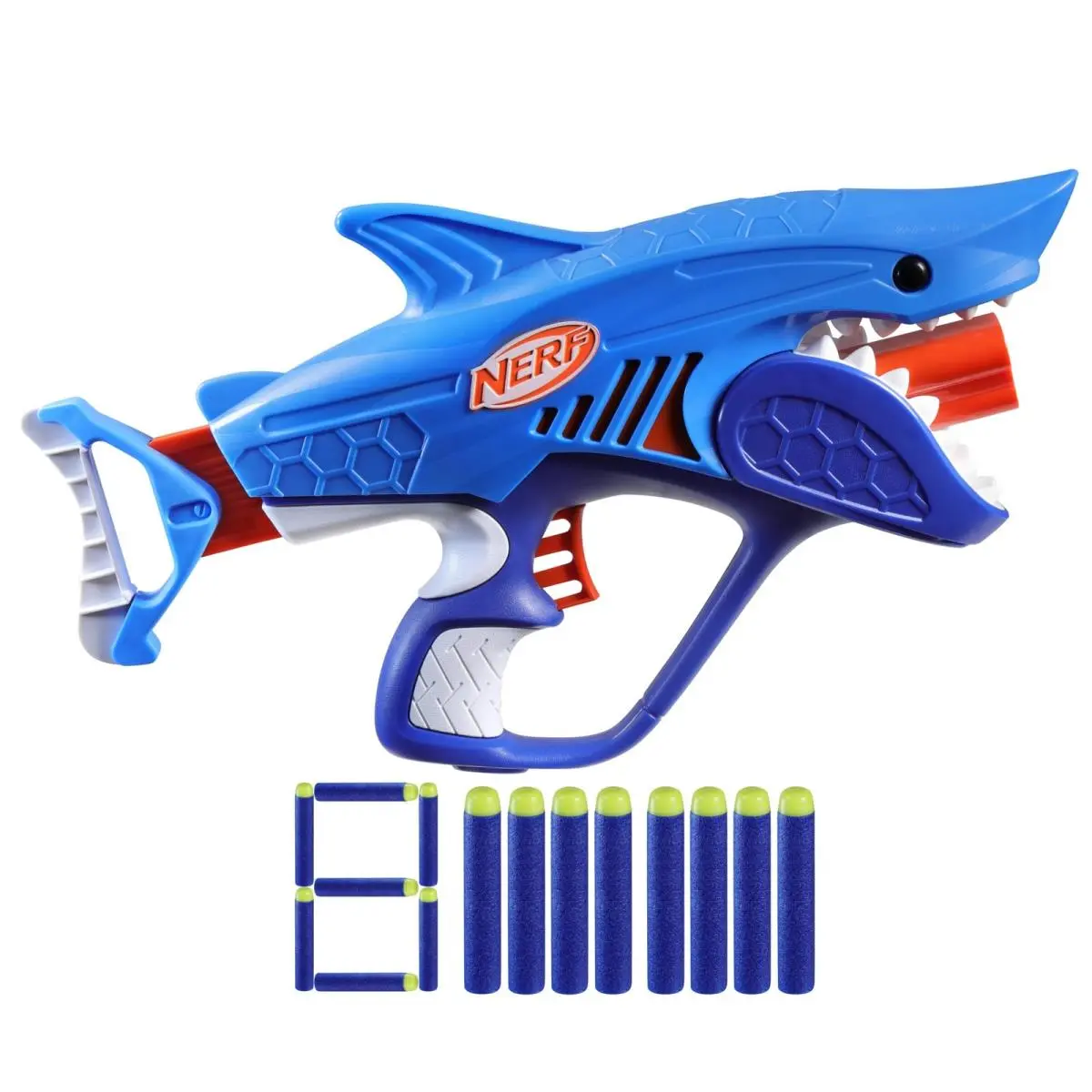 Nerf Junior Wild Sharkfire Blaster Easy Play Toy Gun For Kids 6 and Up