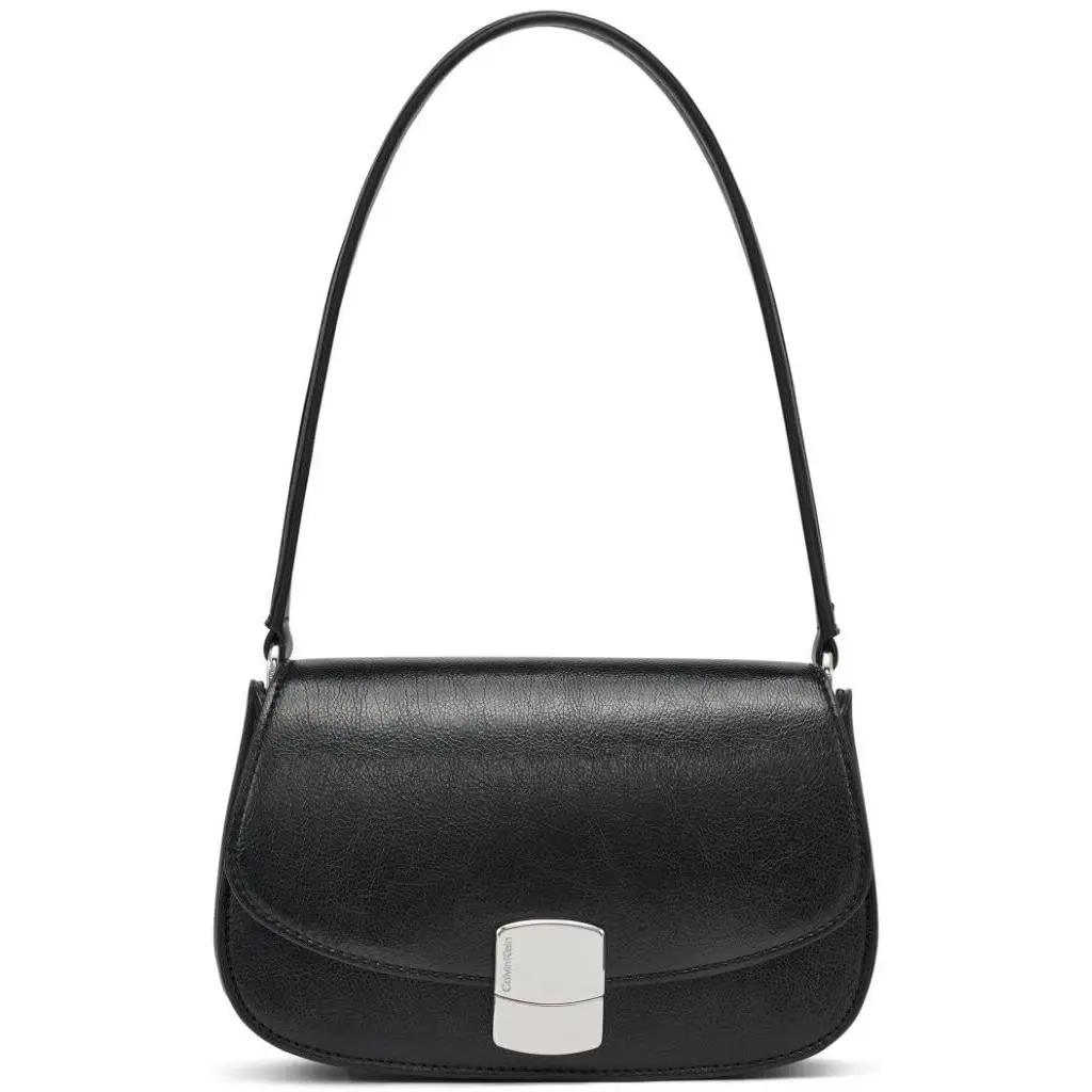 Calvin Klein Alina Flap Shoulder Bag Black/silver One Size Black/silver