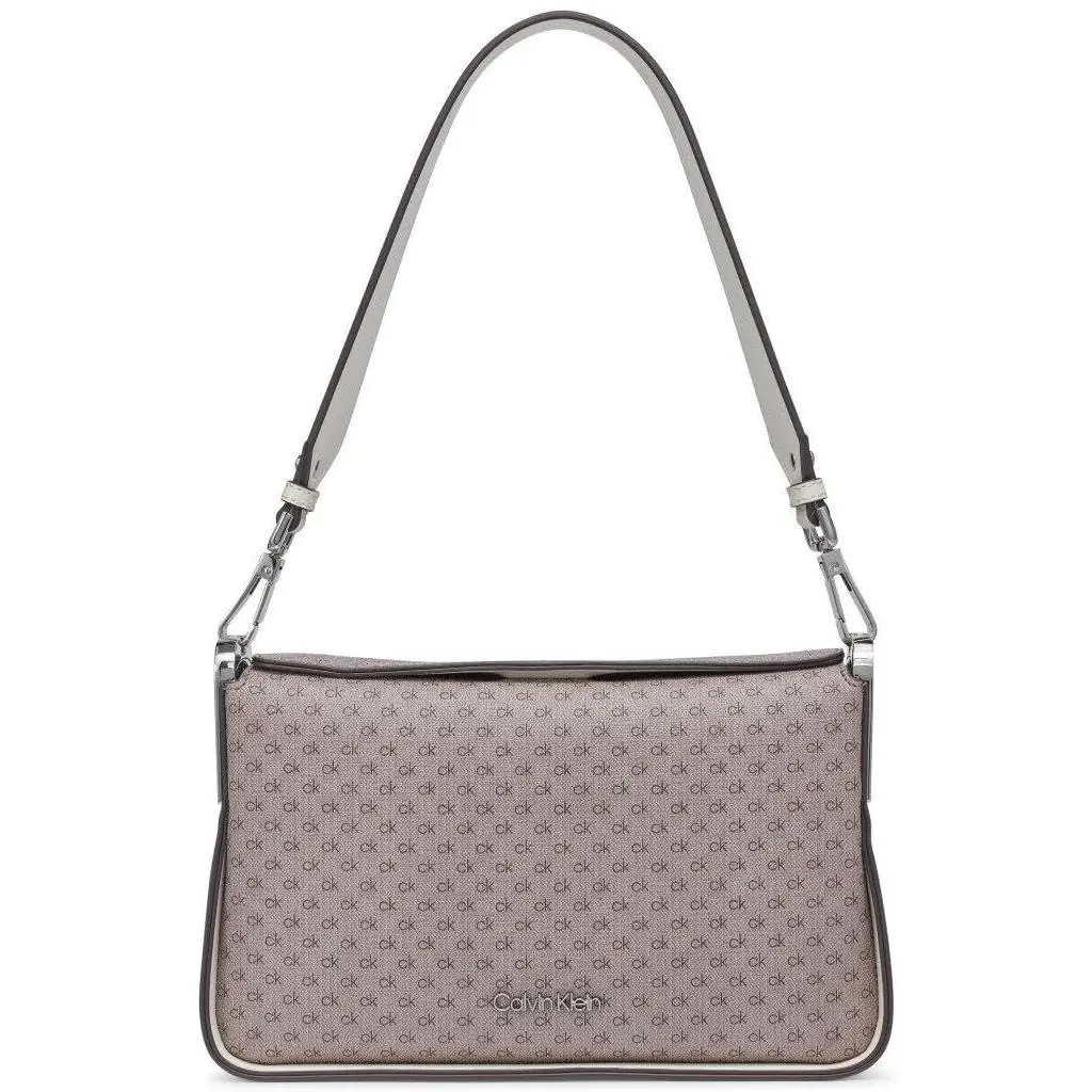 Calvin Klein Fay Shoulder Bag One Size Almond/taupe/cherub White