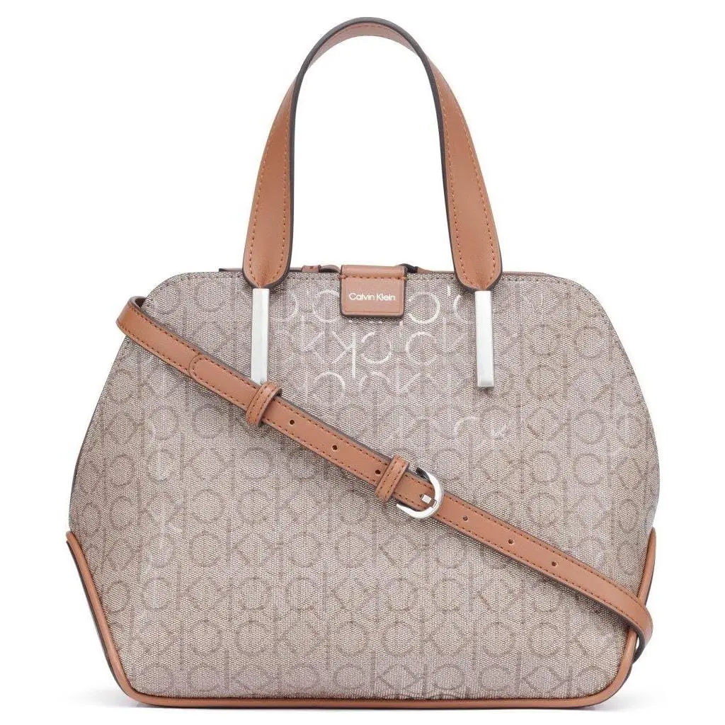 Calvin Klein Audrey Triple Compartment One Size Almond/taupe/caramel