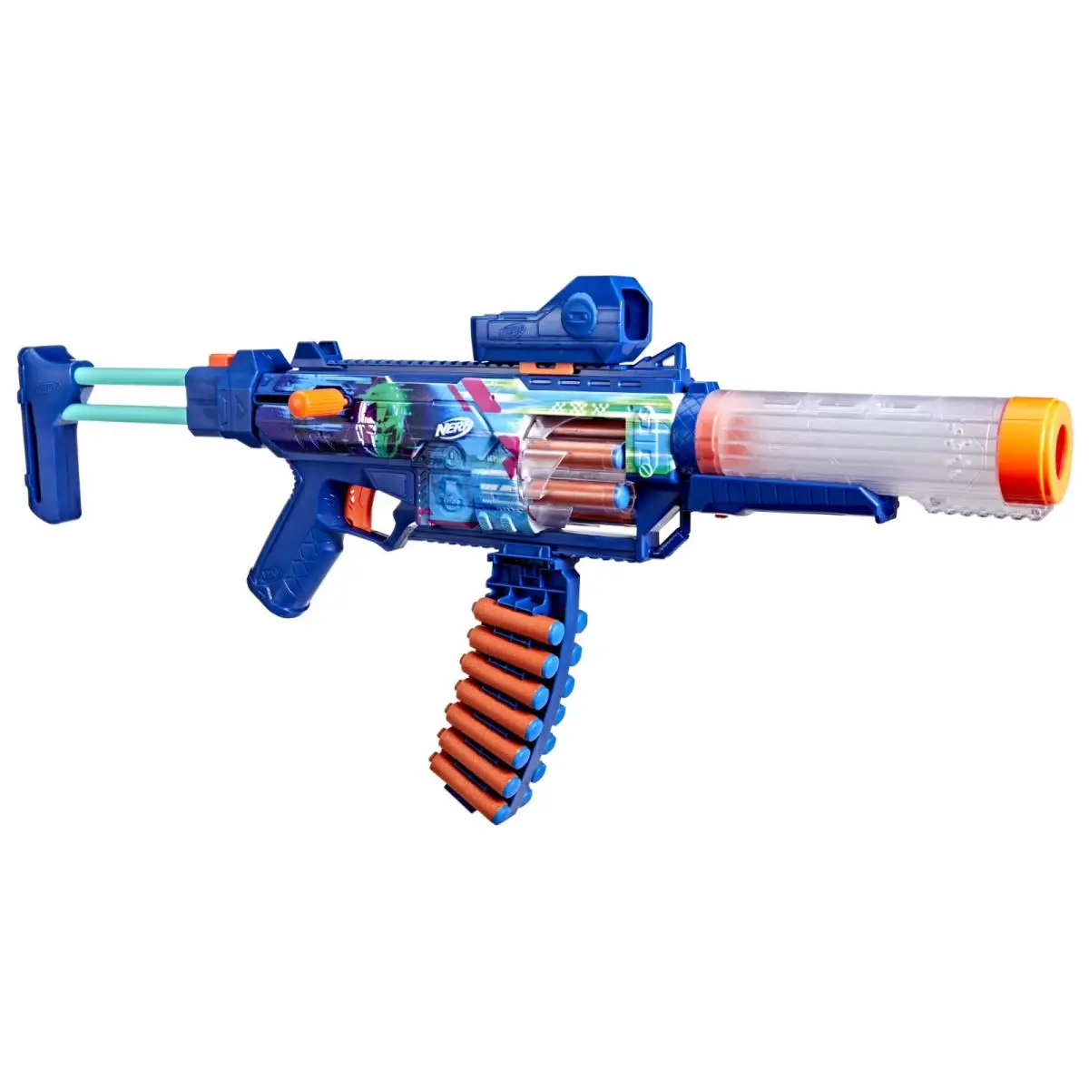 Nerf Loadout Cyberlight Ghost Foam Dart Blaster 24 Nerf N1 Darts Boys and Gir
