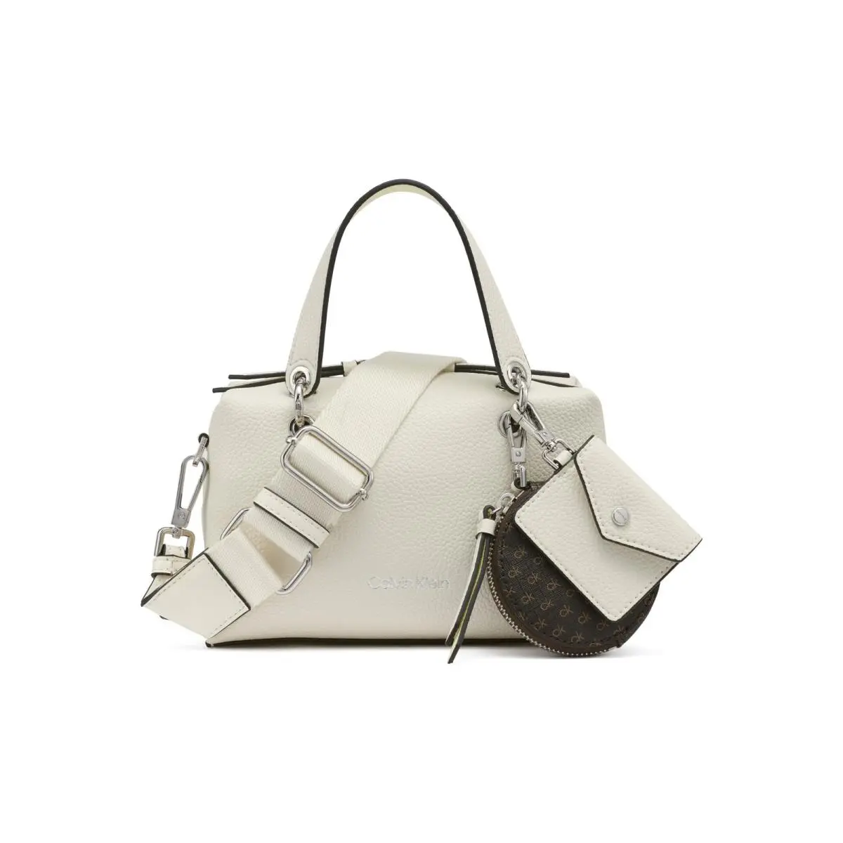 Calvin Klein Cali Mini Satchel Crossbody One Size Cherub White/endive