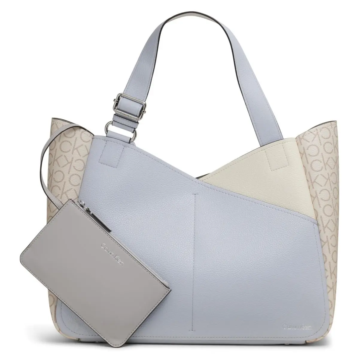 Zoe Tote One Size Arctic/white/vanilla/khaki by Calvin Klein