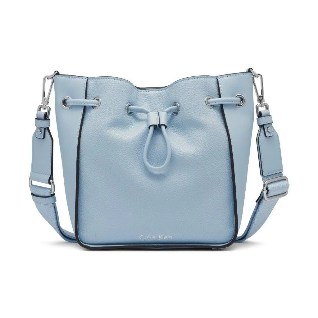 Calvin Klein Holt Drawstring Crossbody Dusty Blue One Size Blue
