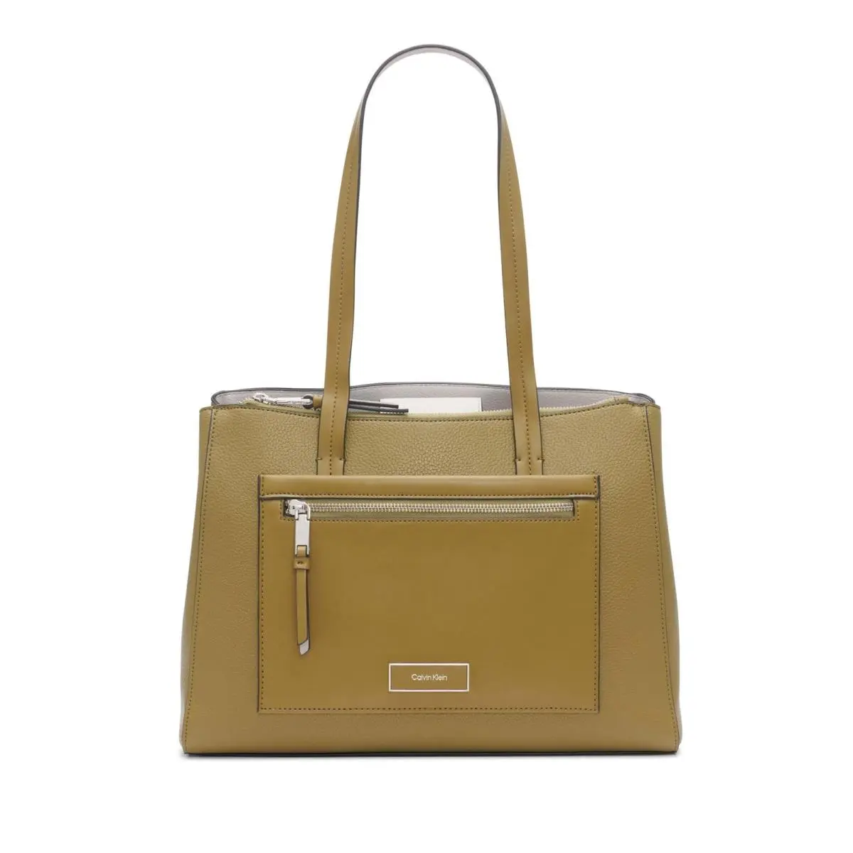 Women`s Hadley Tote Bag – 2 in 1 Vegan One Size Olive Branch by Calvin Klein