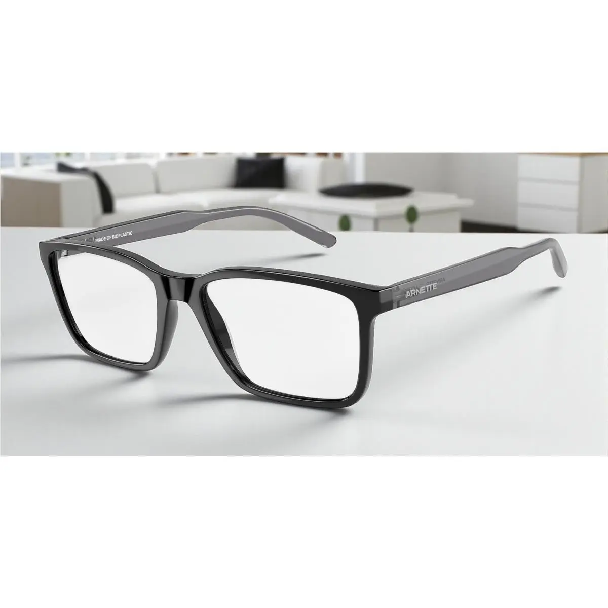Arnette AN7208 2753 Rectangle Black Demo Lens 54 mm Men`s Eyeglasses