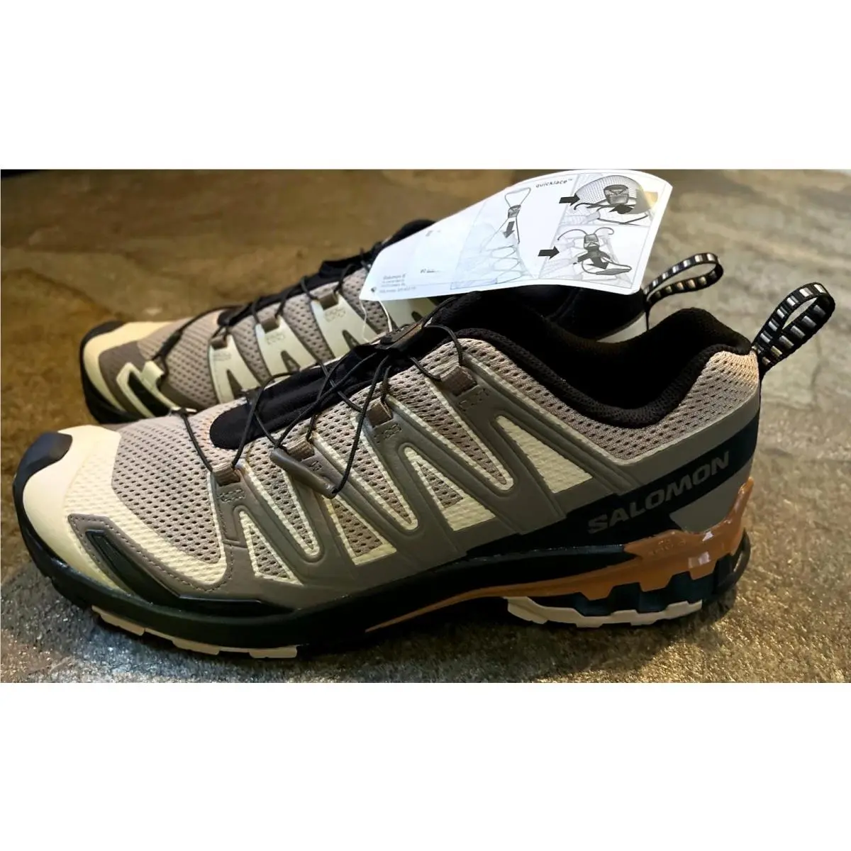 Salomon shoes - Salomon XA Pro 3D - Pro - NATURAL/BLACK/SUGAR ALMOND 5