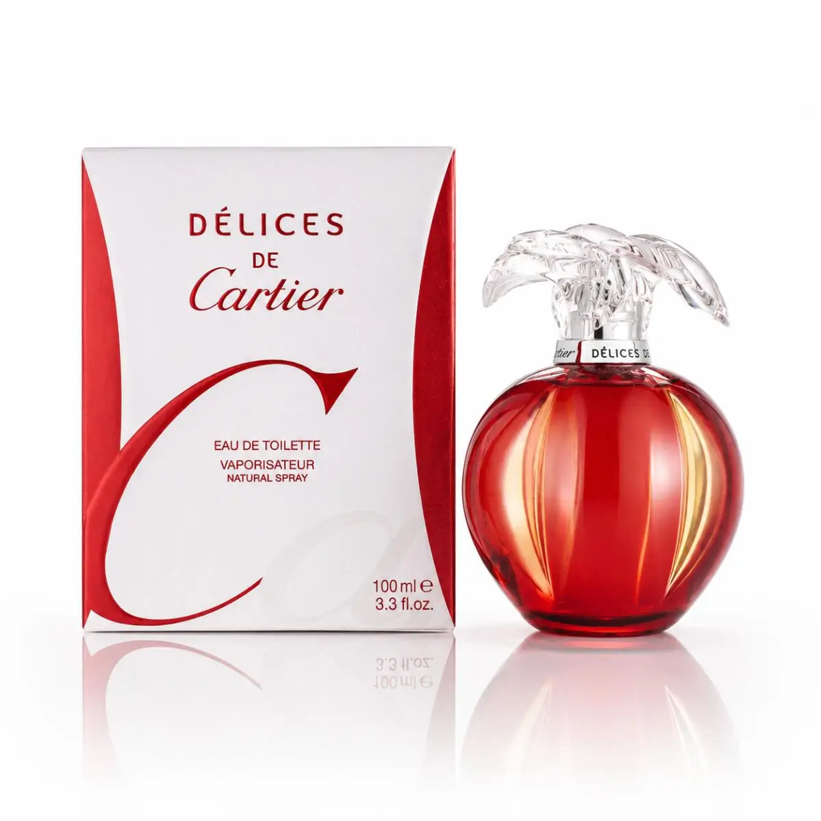 Delices De Cartier 3.3 oz / 100 ml Eau De Toilette Spray For Women