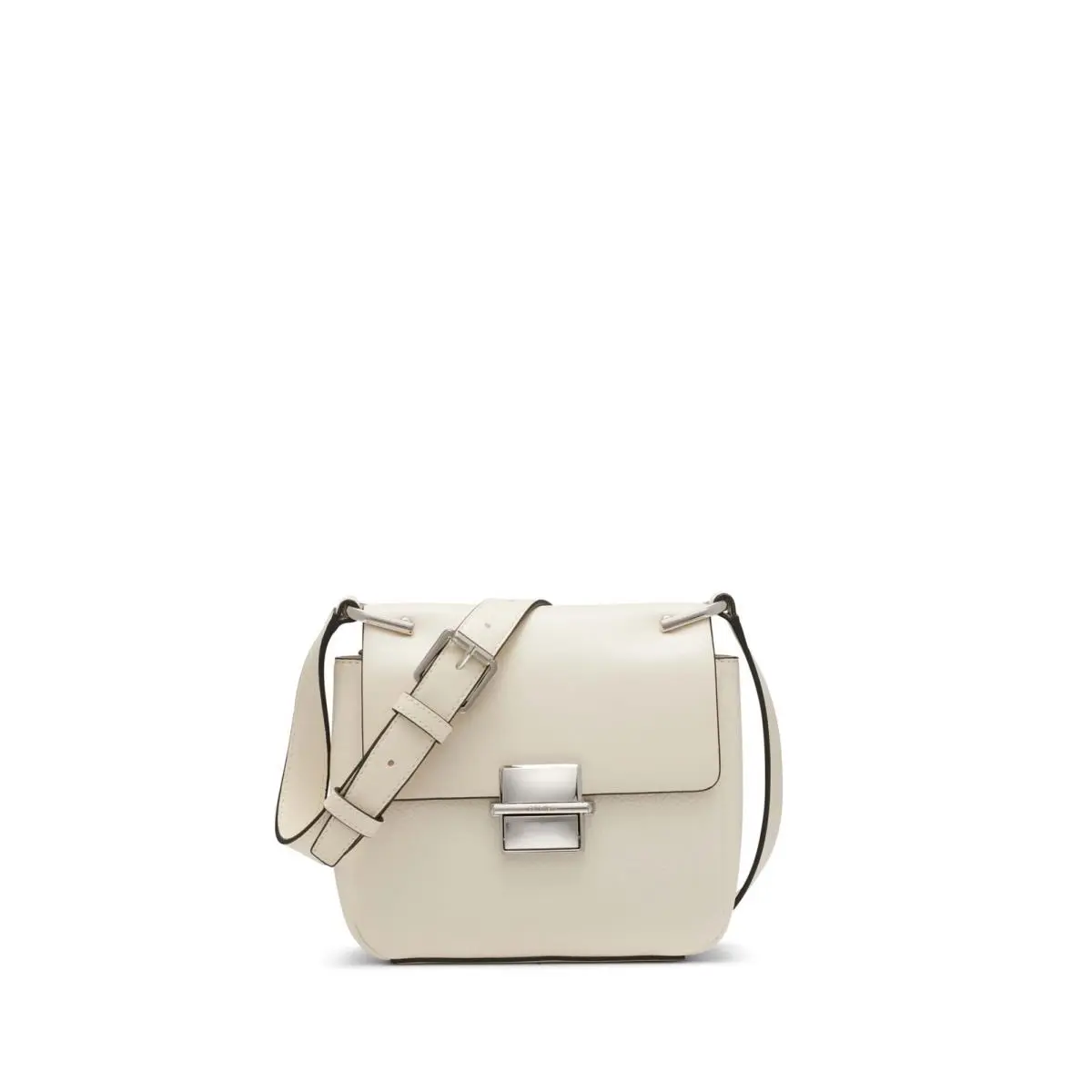 Calvin Klein Clove Triple Compartment Flap Crossbody One Size Cherub White