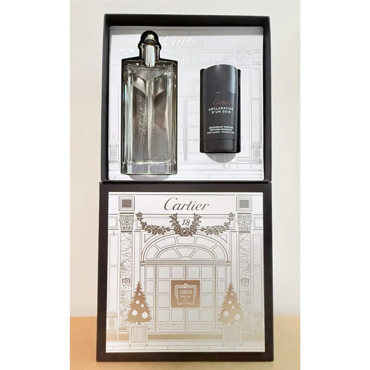 Cartier Declaration D`un Soir Edt 3.4 FL OZ + Deodorant Stick 2.5 Oz Gift Set