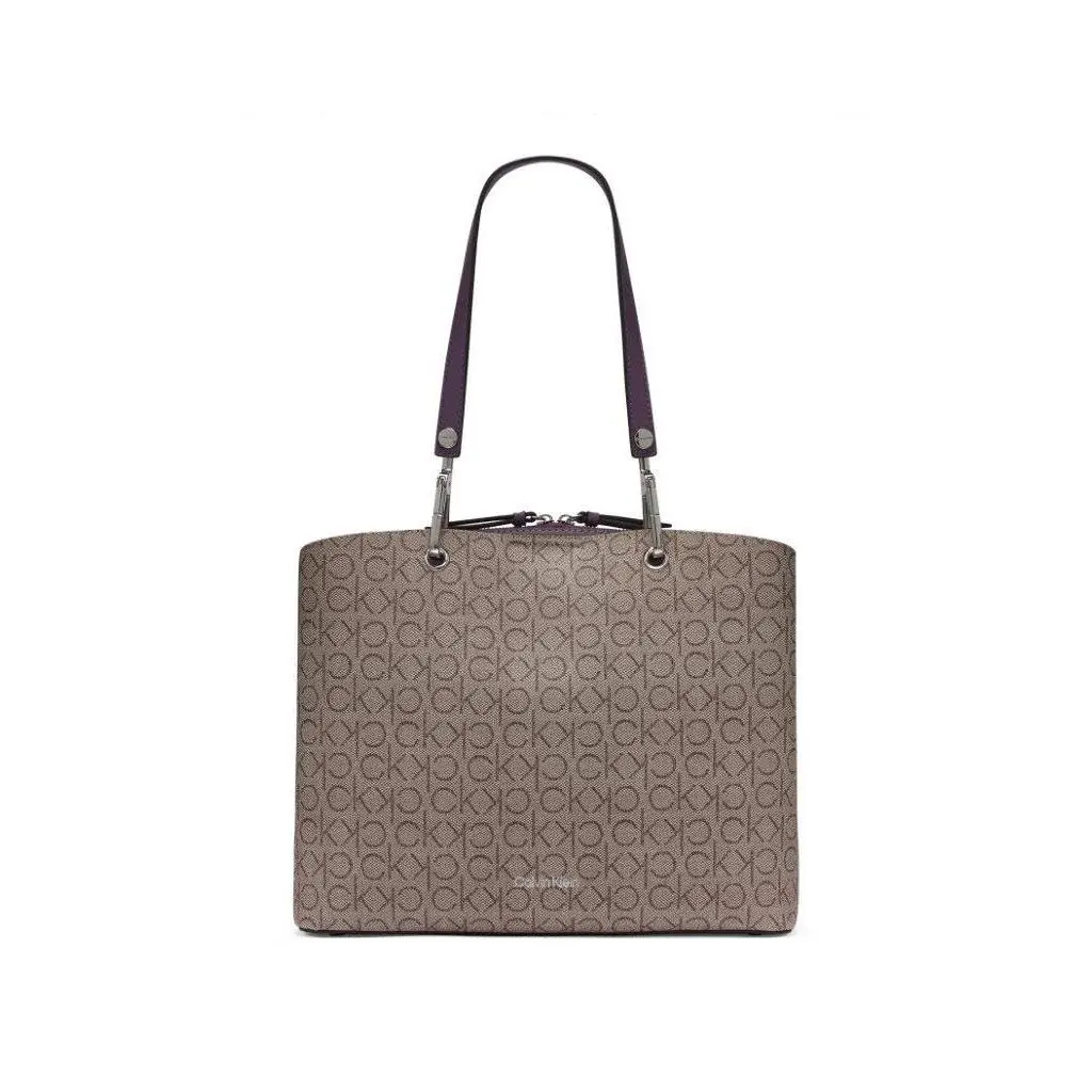 Calvin Klein Garnet Triple Compartment One Size Almond/taupe/winter Plum