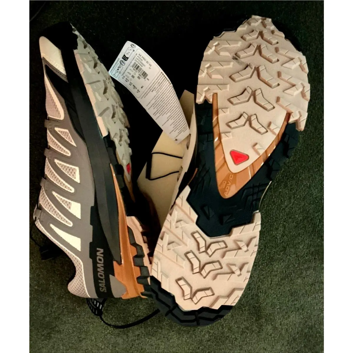 Salomon shoes - Salomon XA Pro 3D - Pro - NATURAL/BLACK/SUGAR ALMOND 7