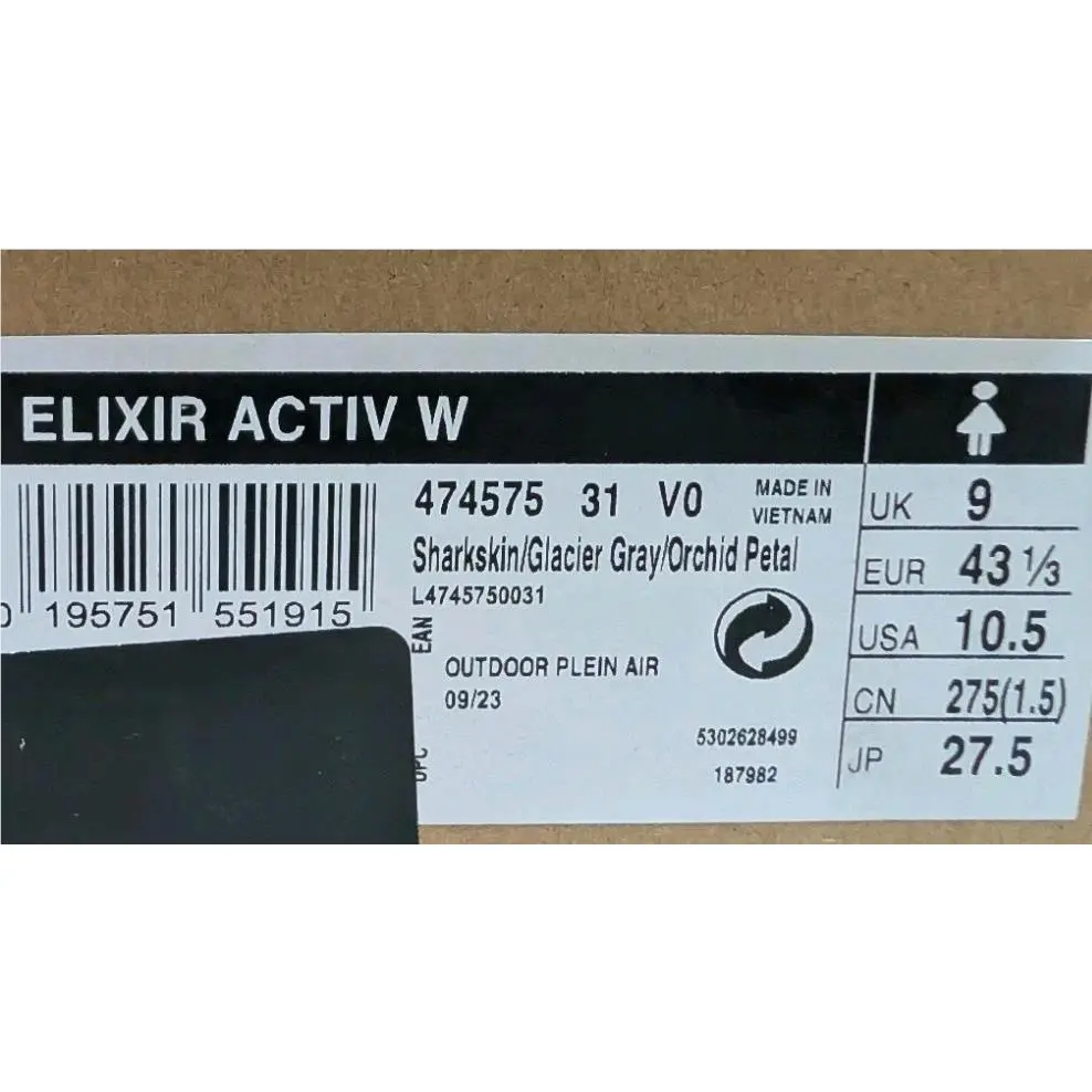 Salomon shoes - Salomon Elixir Activ - Elixir Activ - L47455400 - Gray 9