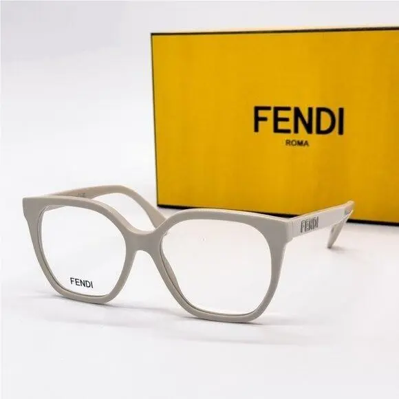 Eyeglasses FE50087I 057 White Women Eyewear  by Fendi