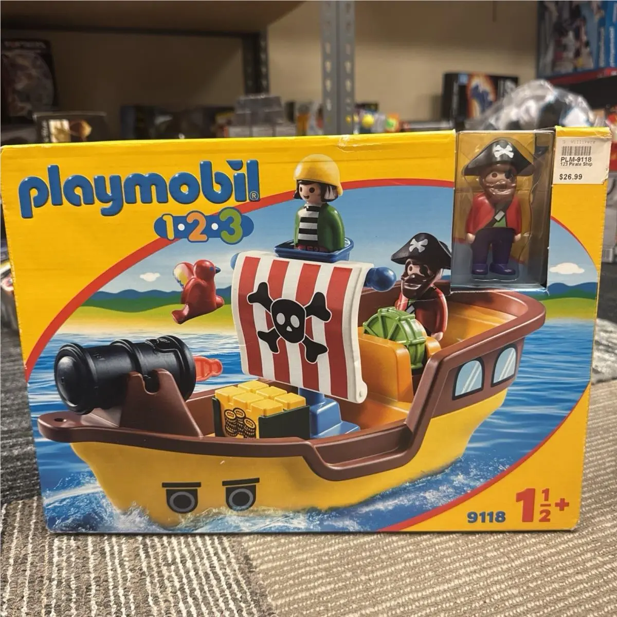 2016 Playmobil 1.2.3 Pirate Ship Complete