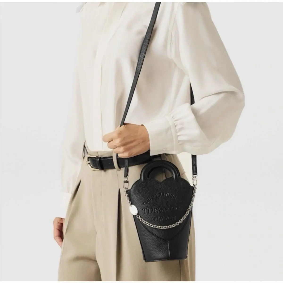 Tiffany Co Small Tote Bag Return to Tiffany Black
