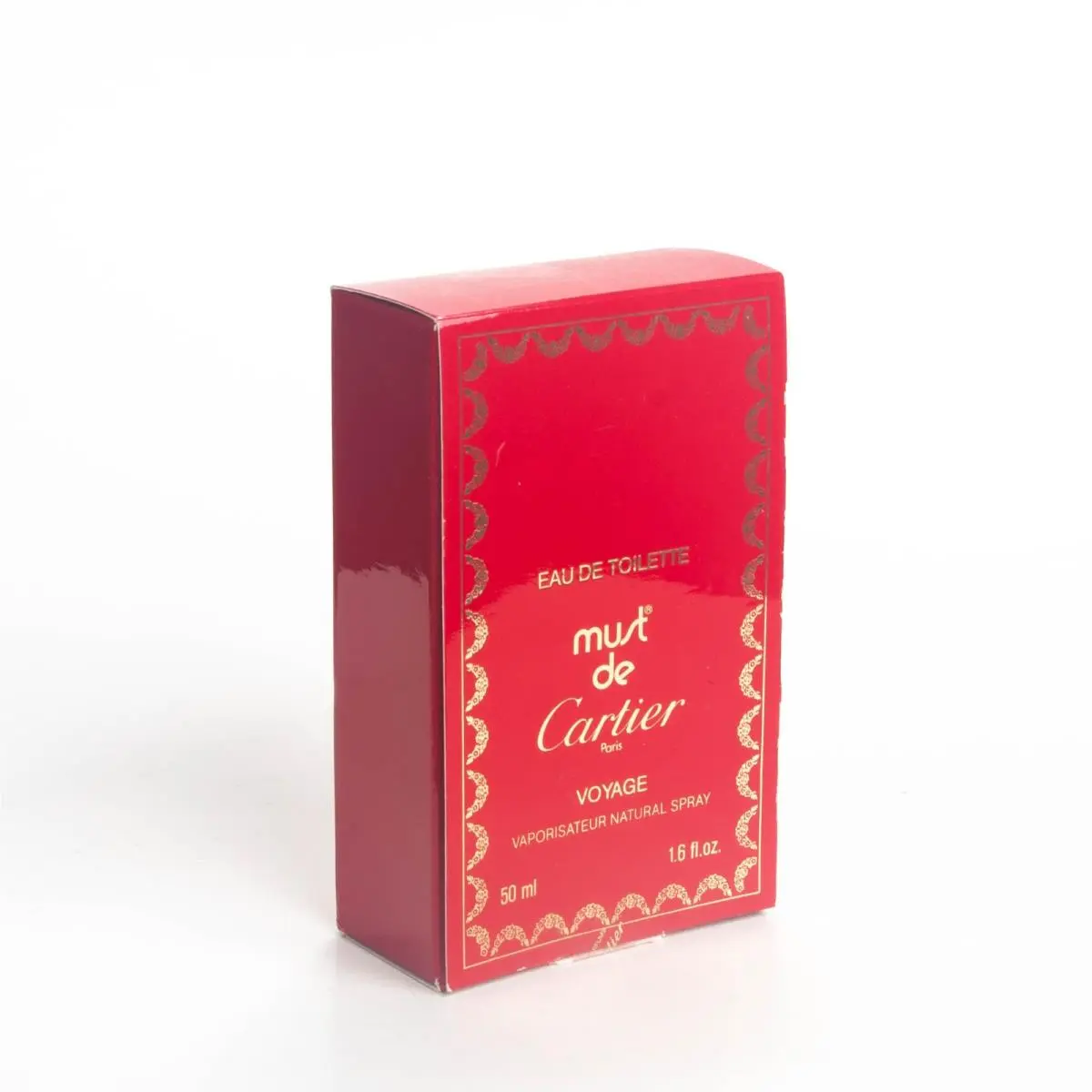 Must de Cartier Voyage Eau De Toilette 1.7OZ 50ml Vintage Edt Box