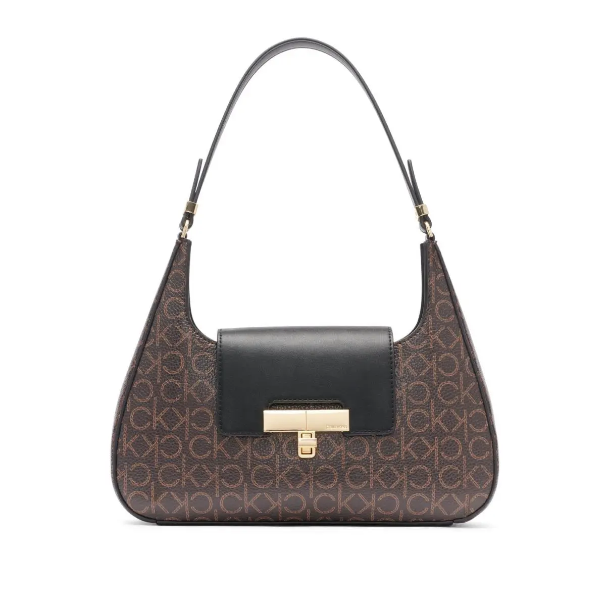 Calvin Klein Becky Demi Shoulder Bag One Size Brown/khaki/black
