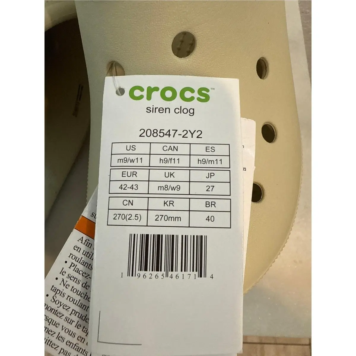 Crocs shoes - Cream 6
