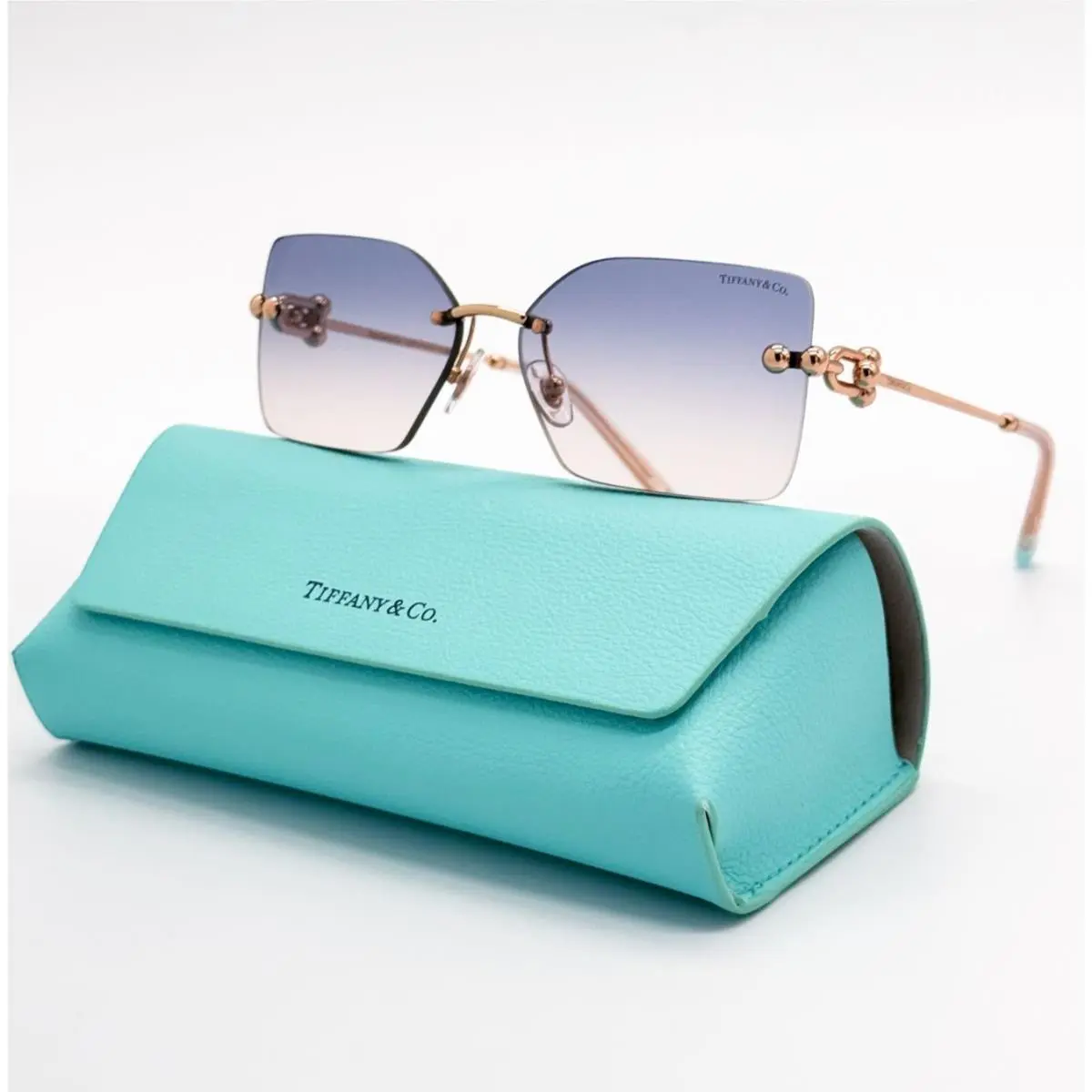 Tiffany Tiffany & Co TF3088 6105/16 Co TF3088 6105/16 Gold Blue Women Sunglasses