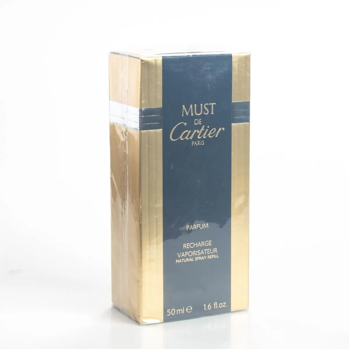 Must de Cartier Parfum Spray Recharge 1.7OZ 50ml Perfume Extrait Box