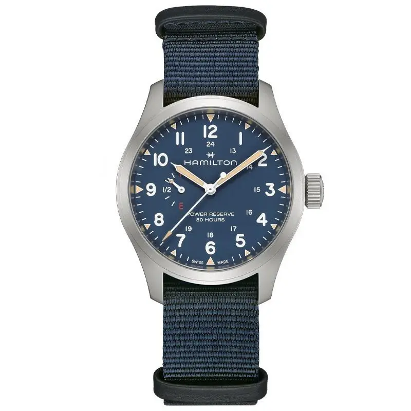 Hamilton Khaki Field Power Reserve 40mm Blue Dial Men`s Watch H69509940
