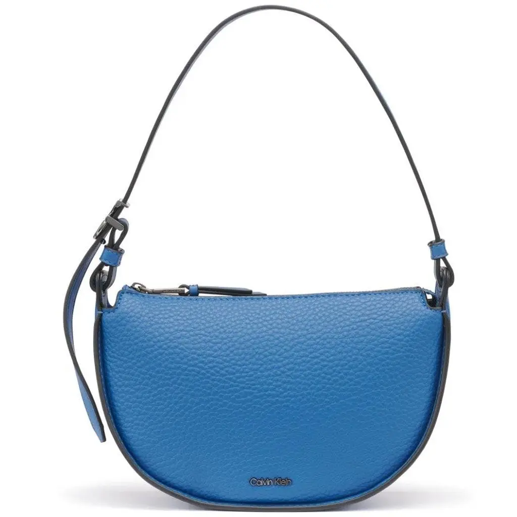 Calvin Klein Gemma Top Zip Demi Shoulder Bag Denim One Size Size Denim