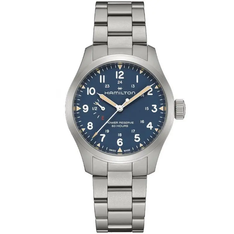 Hamilton Khaki Field Power Reserve 40mm Blue Dial Men`s Watch H69509140
