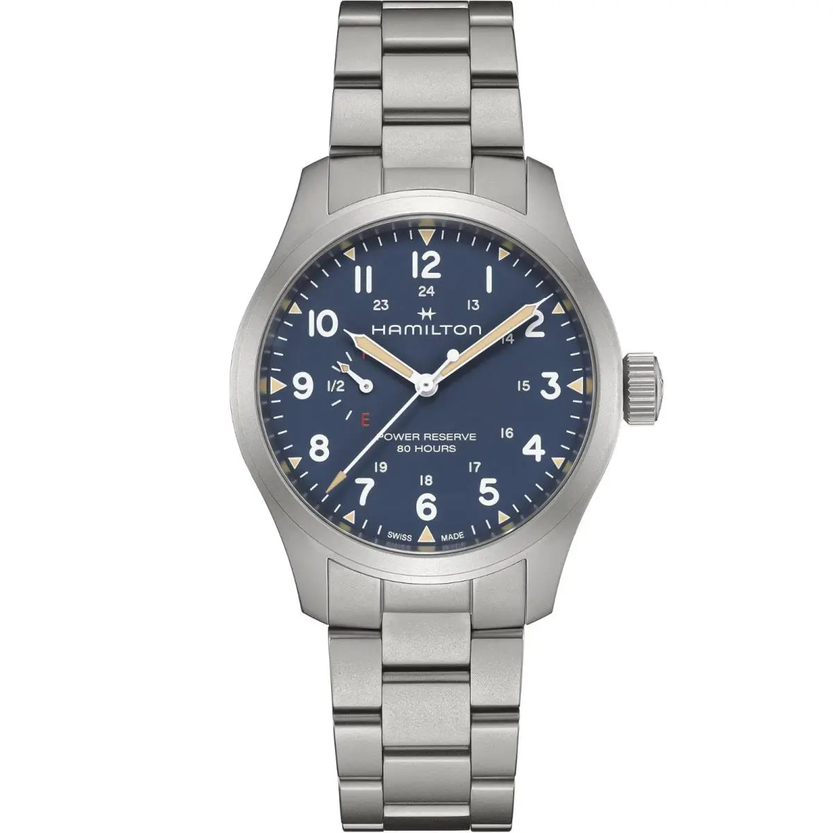 Khaki Field 40 MM Blue Dial Manual Men`s Watch H69509140 by Hamilton