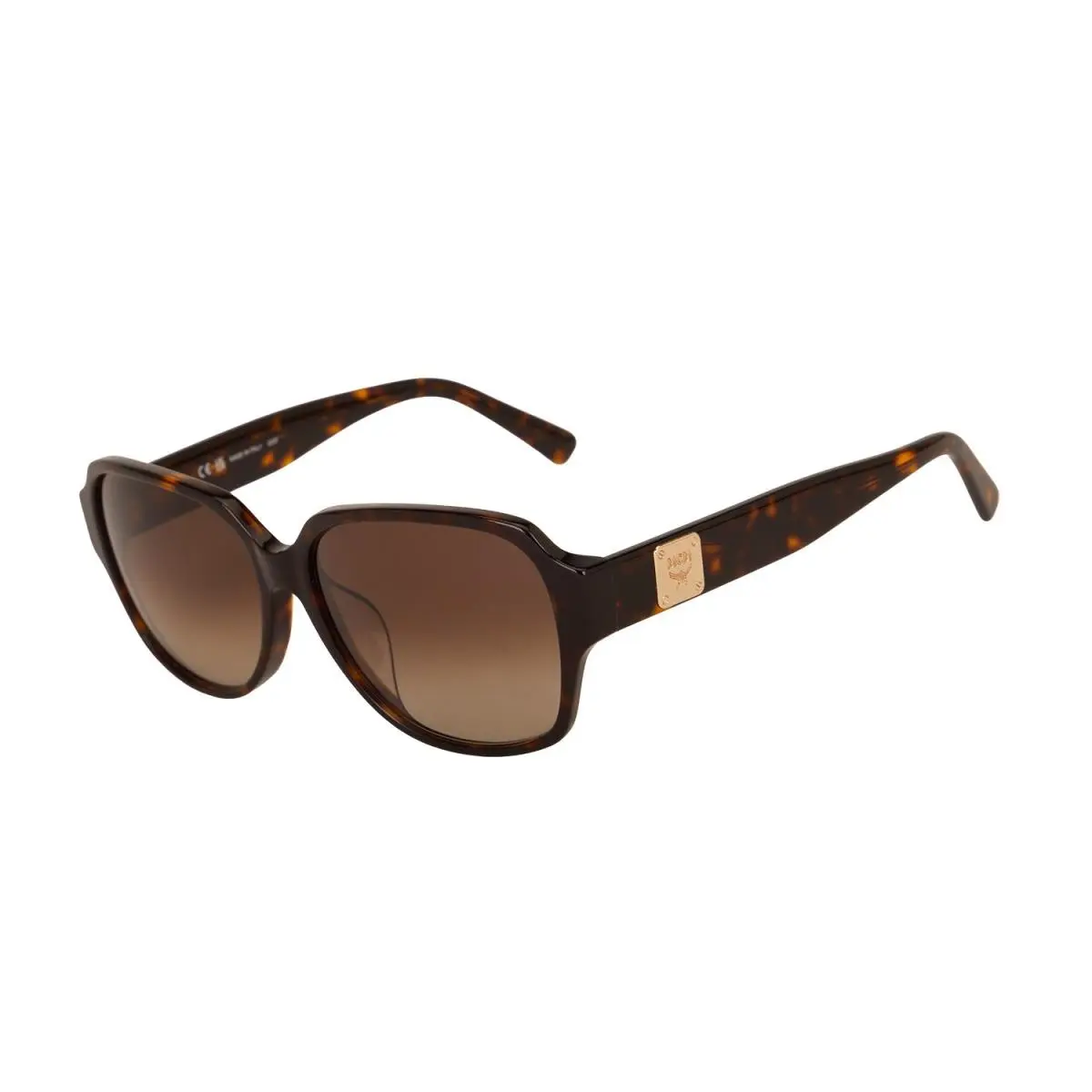Mcm Women`s Sunglasses MCM616SA 214 Havana Gold Emboss