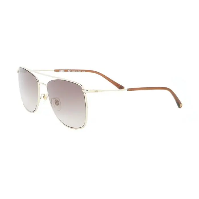 Mcm Men`s Pilot Sunglasses Taupe Gold Mcm 145S 717
